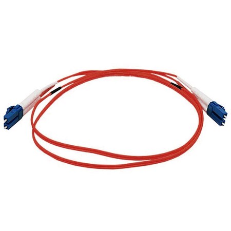 Monoprice Single Mode Fiber Optic Cable - LC/LC_ UL_ 9/125 Type_ Duplex_ Red_ 2 39764